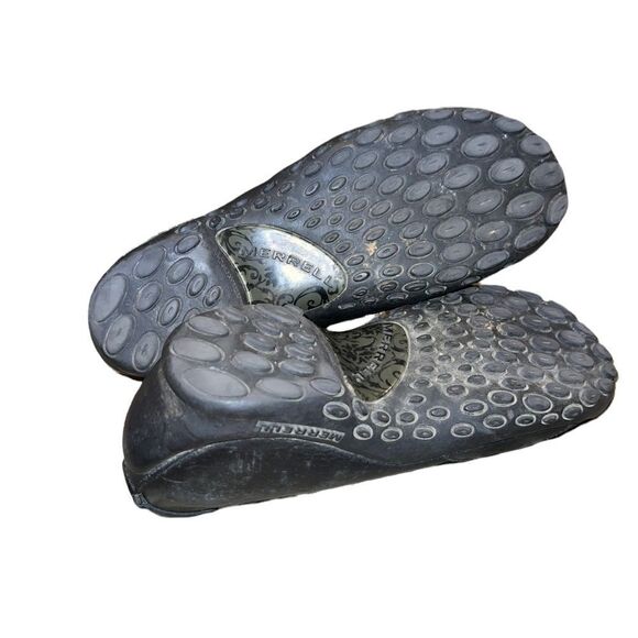 Merrell Plaze Glide black leather wedge slip-on shoe women’s size 8 - Picture 6 of 7